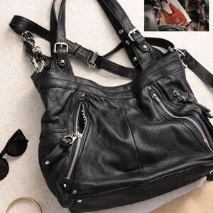 Elegant Black Leather Women's Bag